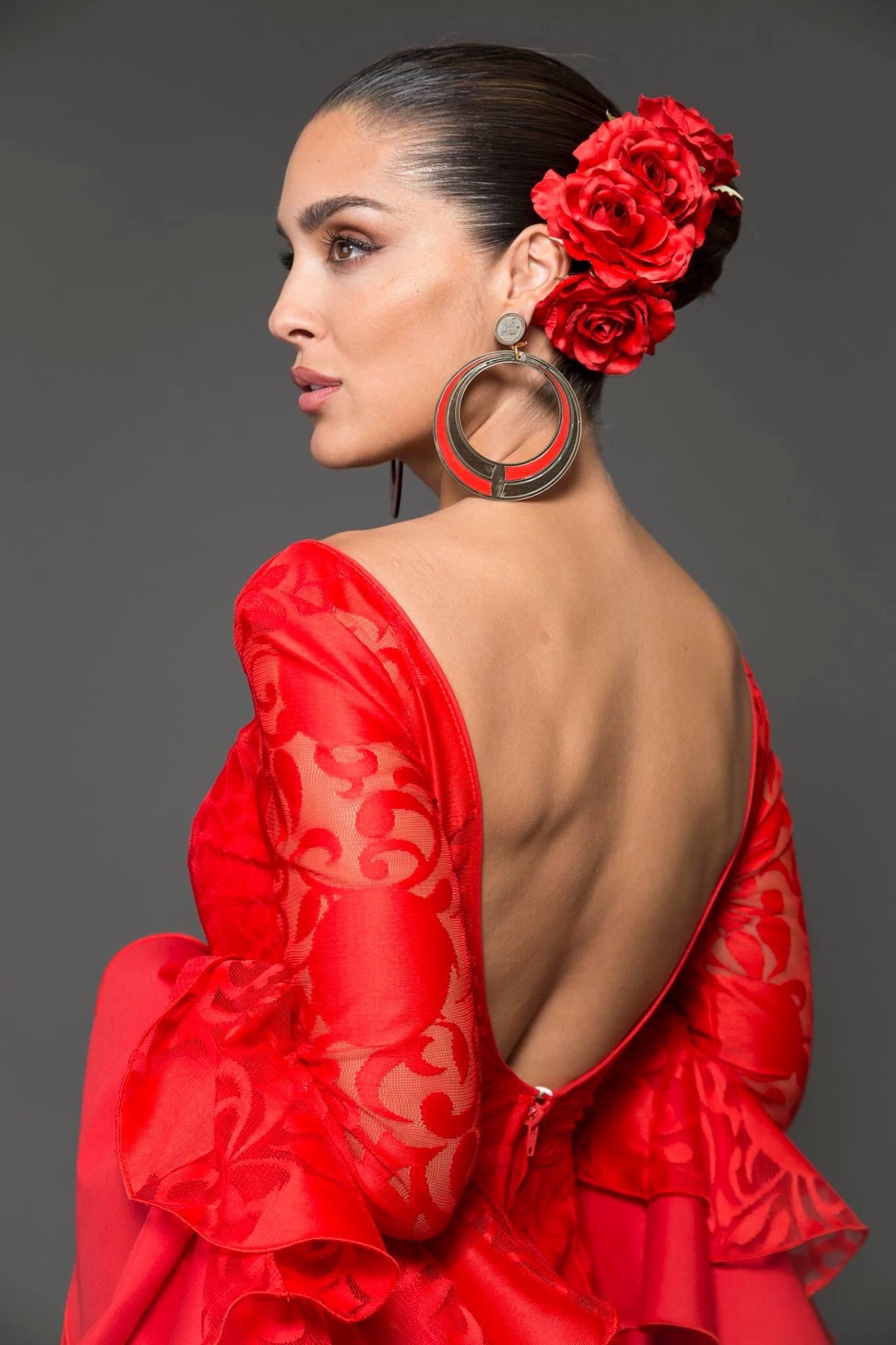 vestido de flamenca rojo