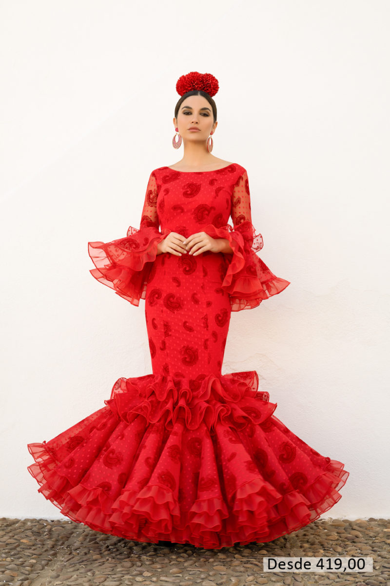Traje de flamenca. Colección 2022. Modelo Abanico