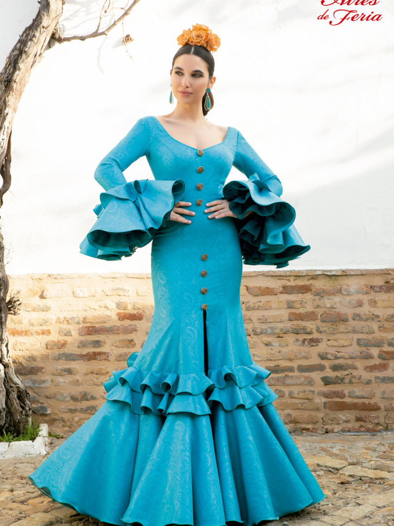 Traje de flamenca. Colección 2022. Modelo Roldana