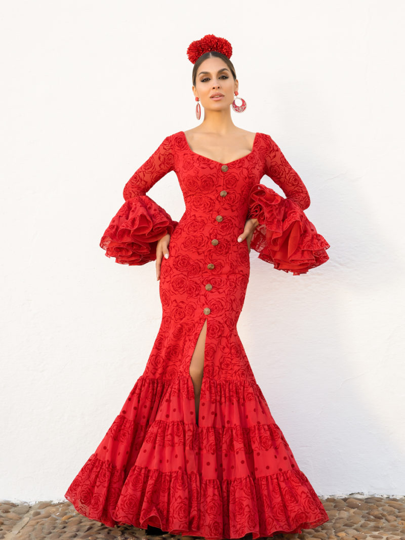 Traje de flamenca. Colección 2022. Modelo Turina