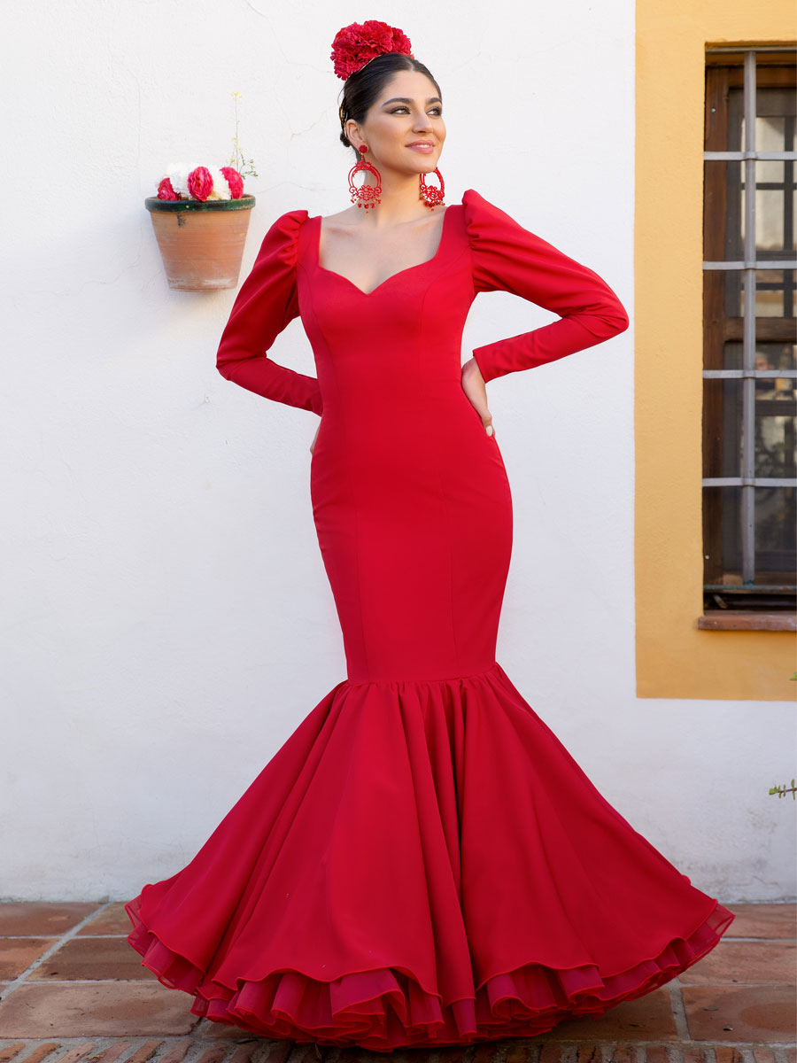 Traje de flamenca rojo | AIRES DE FERIA