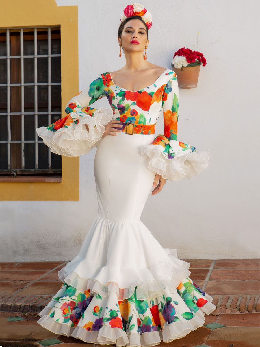 Traje de flamenca con cinturón AIRES