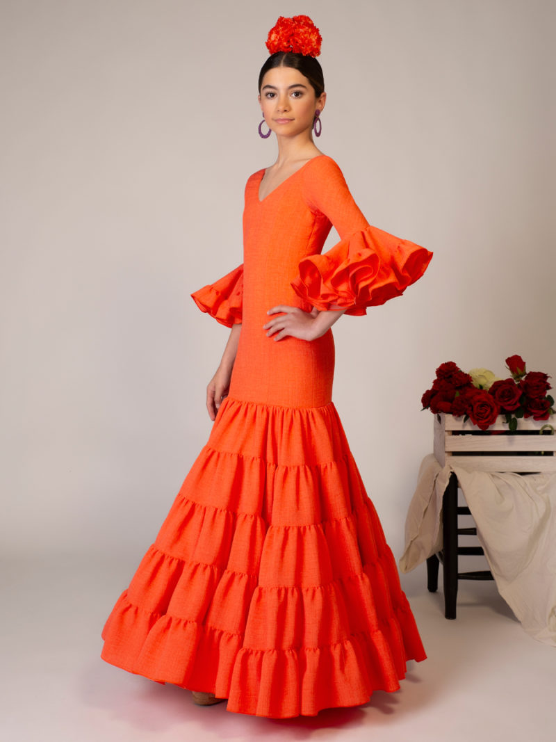 Traje de flamenca niña - CELESTE
